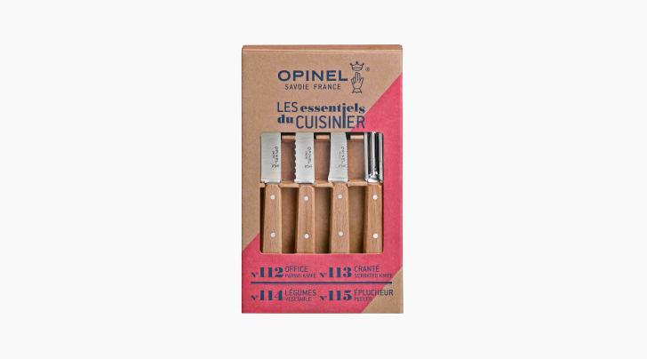 OPINEL ESSENTIAL SMALL KITCHEN KNIFE SET - NATURAL – THE MORE THE HAPPIER