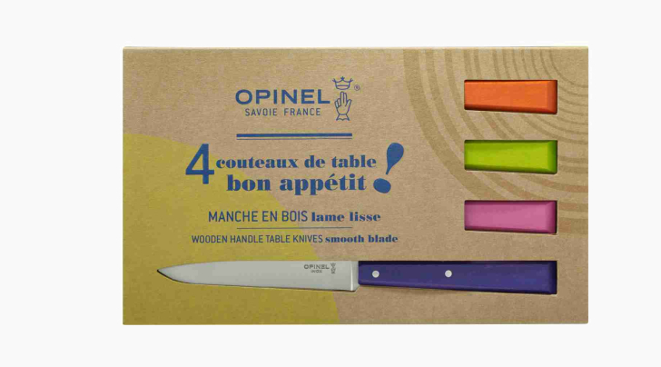 Coffret de 4 couteaux de table N°125 Bon Appétit Pop